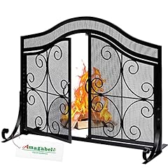 AMAGABELI GARDEN & HOME Fireplace Screen with Doors for sale  Delivered anywhere in USA 