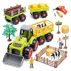 Used, CUTE STONE Farm Toy Tractor, Take Apart Toys W/ Electric for sale  Delivered anywhere in USA 