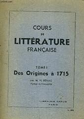 Cours litterature francaise d'occasion  Livré partout en France