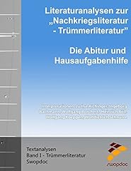 Literaturanalysen zur nachkrie gebraucht kaufen  Wird an jeden Ort in Deutschland