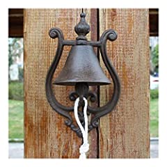 Cast Iron Doorbell Dinner Bell Rustic Cast Iron Welcome for sale  Delivered anywhere in Canada