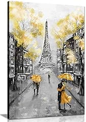 Yellow Black, Grey & White Paris Canvas Painting Anime for sale  Delivered anywhere in Canada