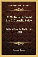 Tullii ciceronis pro d'occasion  Livré partout en Belgiqu