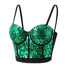 Pailletten bustier crop gebraucht kaufen  Wird an jeden Ort in Deutschland