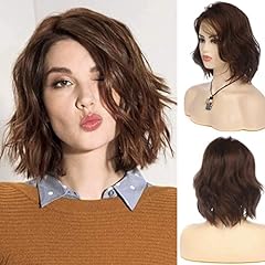 Short wavy brown for sale  Delivered anywhere in UK