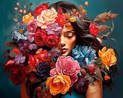 Flower woman paint for sale  Delivered anywhere in USA 