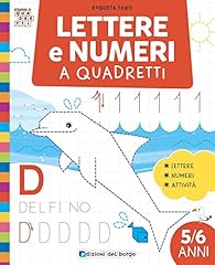 Lettere numeri quadretti. usato  Spedito ovunque in Italia 
