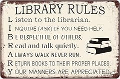 Vintage library rules for sale  Delivered anywhere in USA 