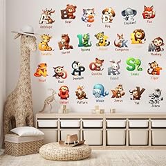 Animal alphabet wall for sale  Delivered anywhere in Ireland