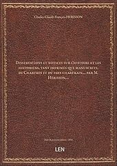 Dissertations notices histoire d'occasion  Livré partout en France