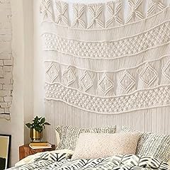 Macrame Wall Hanging Macrame Curtain Panel Boho Wedding for sale  Delivered anywhere in Canada