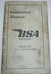 Instruction manual bsa. for sale  Delivered anywhere in UK