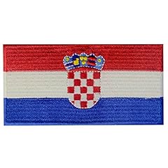 Drapeau croatie brodé d'occasion  Livré partout en France