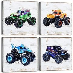 Monster truck canvas for sale  Delivered anywhere in USA 