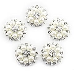 Pieces pearl rhinestone for sale  Delivered anywhere in USA 