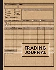Trading journal stock usato  Spedito ovunque in Italia 