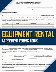 Equipment rental agreement for sale  Delivered anywhere in USA 