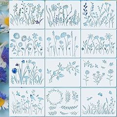 Lynixtrade 12pcs stencils for sale  Delivered anywhere in UK