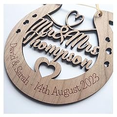 Personalised wooden wedding for sale  Delivered anywhere in UK