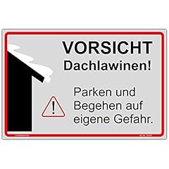 Schild vorsicht dachlawinen gebraucht kaufen  Wird an jeden Ort in Deutschland