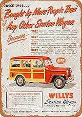 Metallschild 1950 willy gebraucht kaufen  Wird an jeden Ort in Deutschland