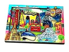 Watercolor chicago magnet for sale  Delivered anywhere in USA 