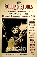 Stones altamont concert for sale  Delivered anywhere in USA 