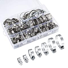 71 Pcs Hose Clips Adjustable, Stainless Steel Hose for sale  Delivered anywhere in UK