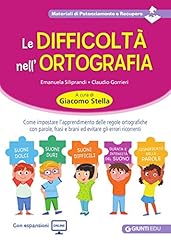 Difficoltà nell ortografia. usato  Spedito ovunque in Italia 