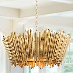 Gold chandelier modern for sale  Delivered anywhere in USA 