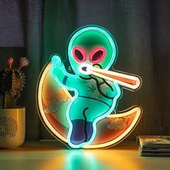 Green alien neon for sale  Delivered anywhere in USA 