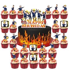 Fireman cupcake toppers for sale  Delivered anywhere in UK
