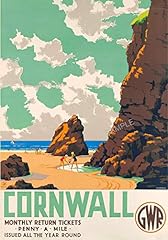 Vintage railway poster for sale  Delivered anywhere in UK