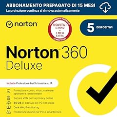 Norton 360 deluxe usato  Spedito ovunque in Italia 