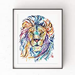 Wild Lion Painting by Whitehouse Art | Lion Portrait, for sale  Delivered anywhere in Canada
