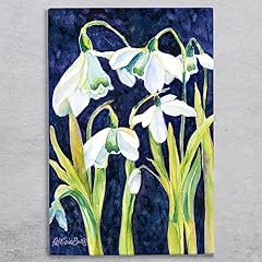Snowdrops ceramic tile for sale  Delivered anywhere in UK