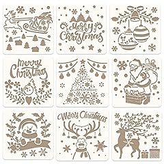 9pcs christmas stencils for sale  Delivered anywhere in Ireland