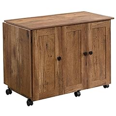 BOWERY HILL Contemporary Wood Sewing Craft Cart in Vintage Oak for sale  Delivered anywhere in USA 