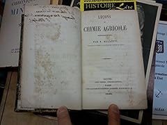 Leçons chimie agricole for sale  Delivered anywhere in UK