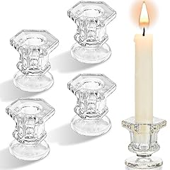 Clear glass candle for sale  Delivered anywhere in UK