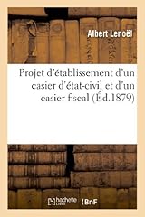 Projet établissement casier d'occasion  Livré partout en France