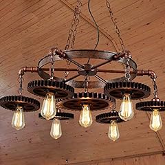 Industrial gear chandelier for sale  Delivered anywhere in USA 
