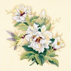 Hibiscus floral crewel for sale  Delivered anywhere in USA 