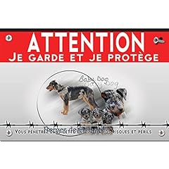 Pancarte métal attention d'occasion  Livré partout en France