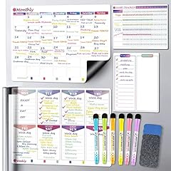 Used, New! Magnetic Weekly Planner 4 Pack, KYONANO Family for sale  Delivered anywhere in UK