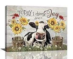 Farmhouse cow sunflower for sale  Delivered anywhere in USA 