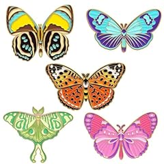 5pcs butterfly enamel for sale  Delivered anywhere in UK
