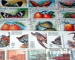 Madagascar 100 timbres d'occasion  Livré partout en France