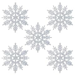 Naler 24pcs Christmas Glitter Snowflake, Shimmer Snowflake for sale  Delivered anywhere in Canada