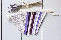 Bunting purple lace for sale  Delivered anywhere in UK